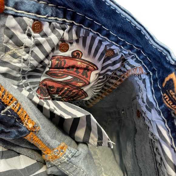 Rock Revival Women Jeans Size 25 Dark Blue Janelle Skinny Low-Rise Stretch Denim - Picture 8 of 10